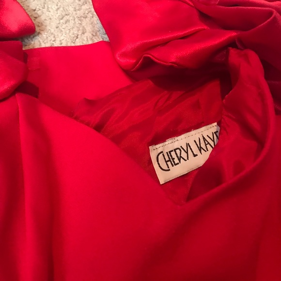 Vintage Valentines Cherry Red Dress - Picture 7 of 9